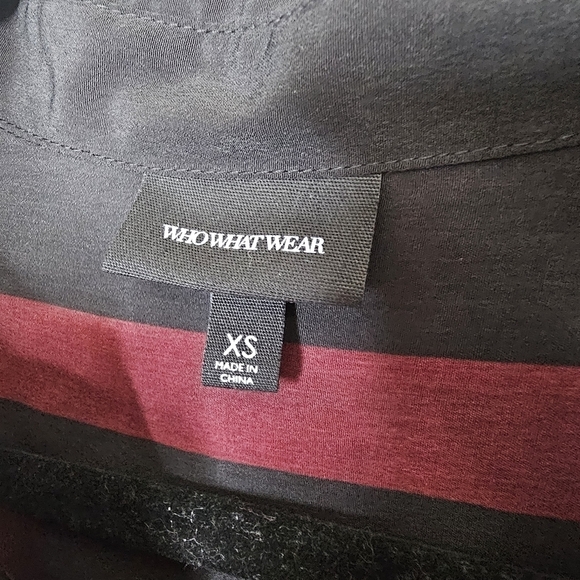 Who What Where Longline Multi Color Shirt Career Dress Size XS - Picture 3 of 12